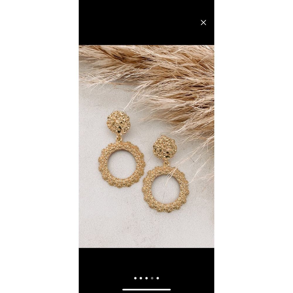 Boho gold statement earrings Christmas new years